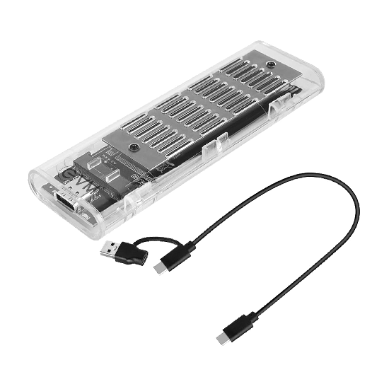 EVM External Casing with USB 3.1 Gen 2 - M.2 SATA & NVMe SSD Case